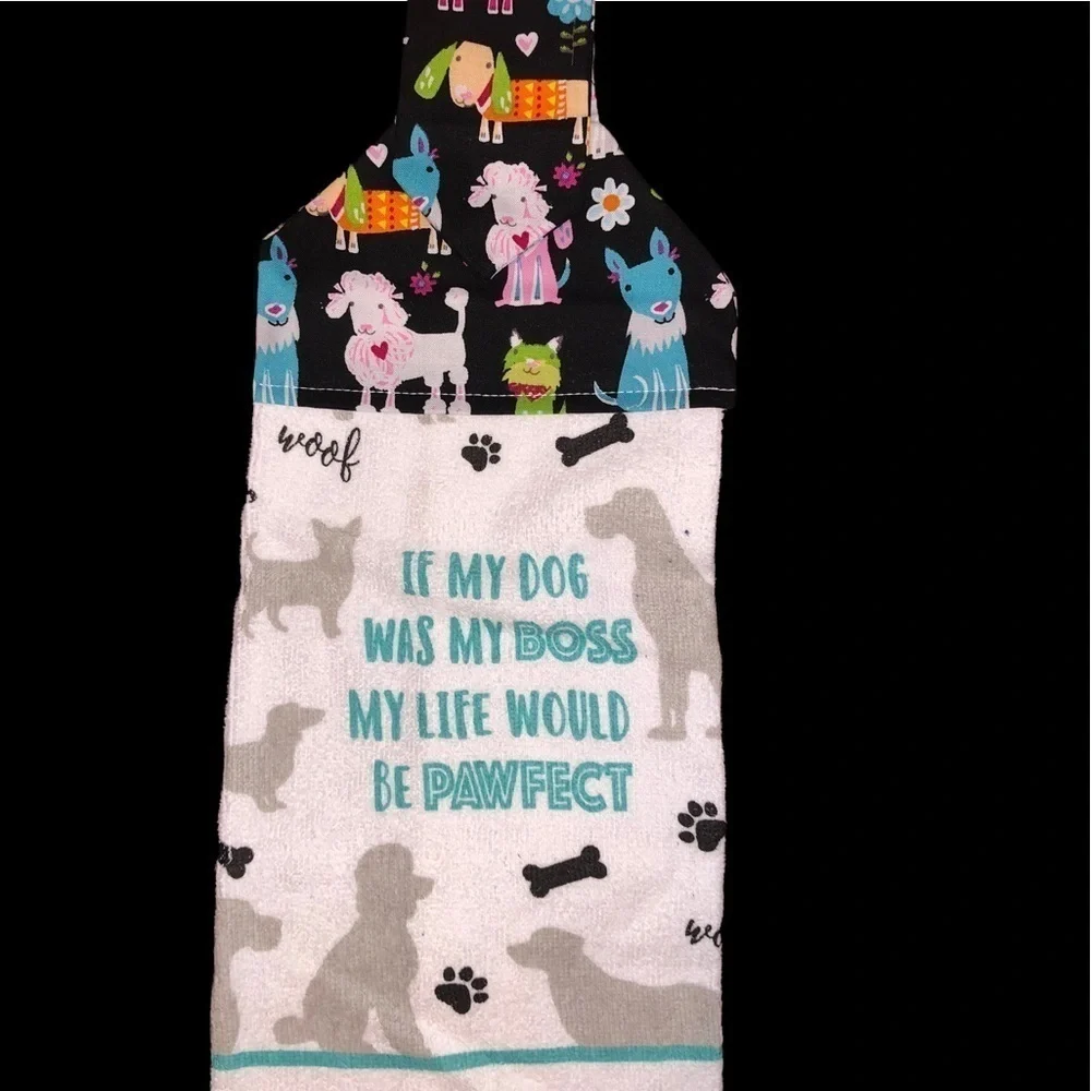 NWOT Handmade Kitchen/bath Hanging Towel